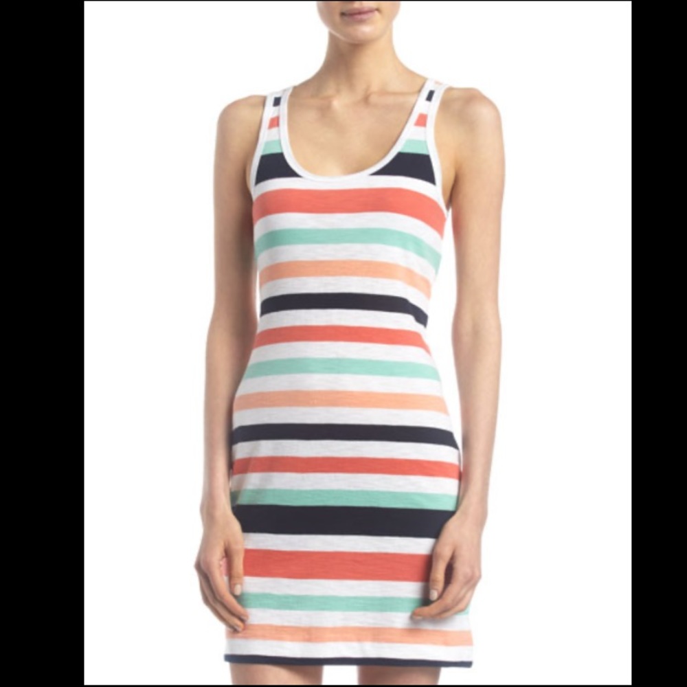French Connection Summer Stripe Tank Dress - Picture 6 of 7